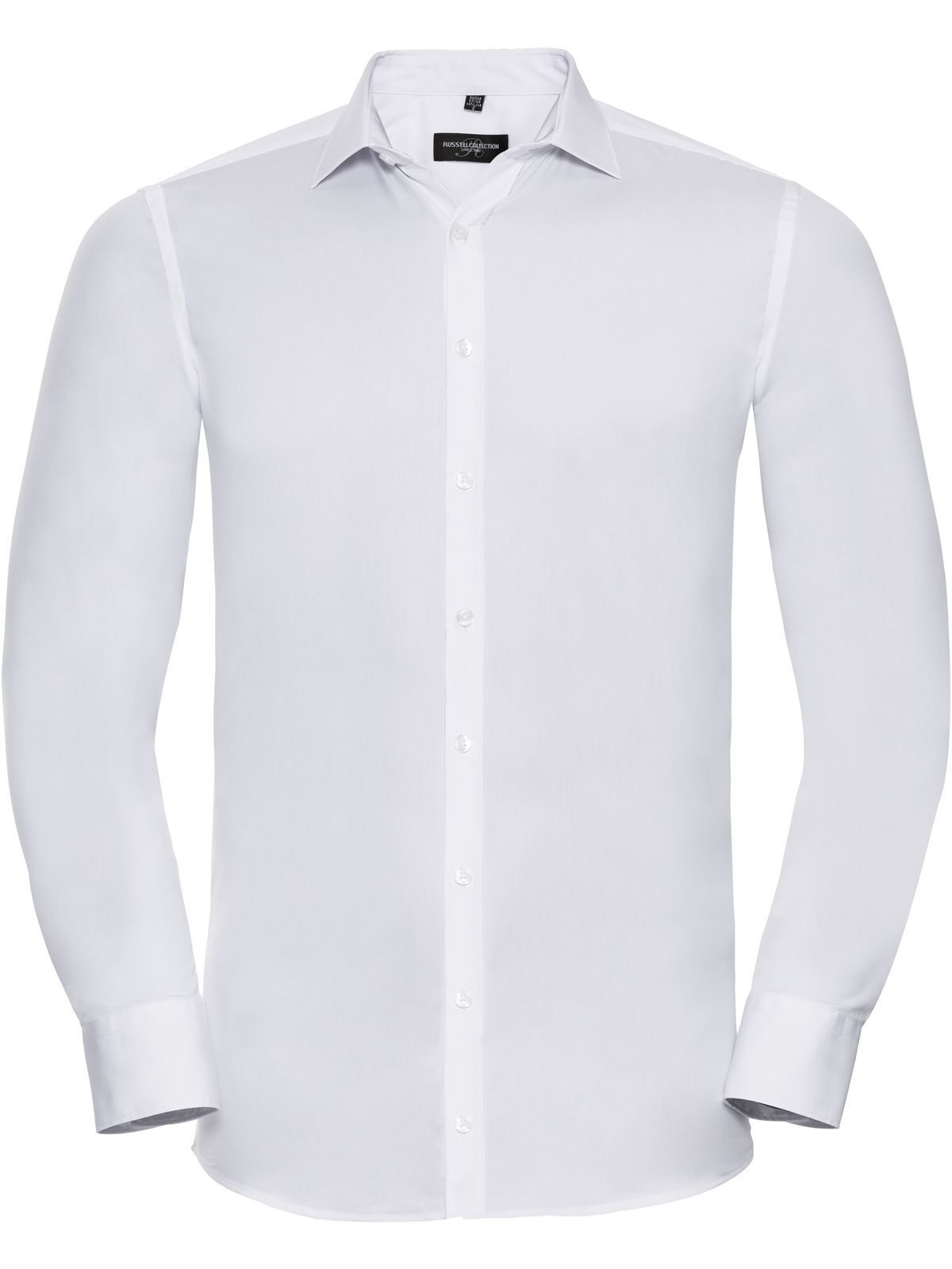 Men's Long Sleeve Ultimate Stretch Russell White