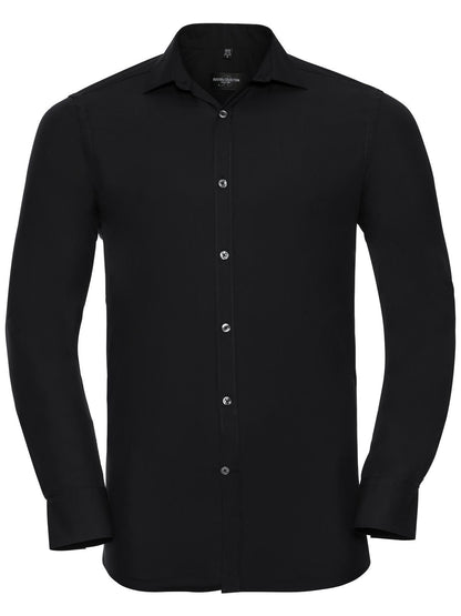 Men's Long Sleeve Ultimate Stretch Russell Black