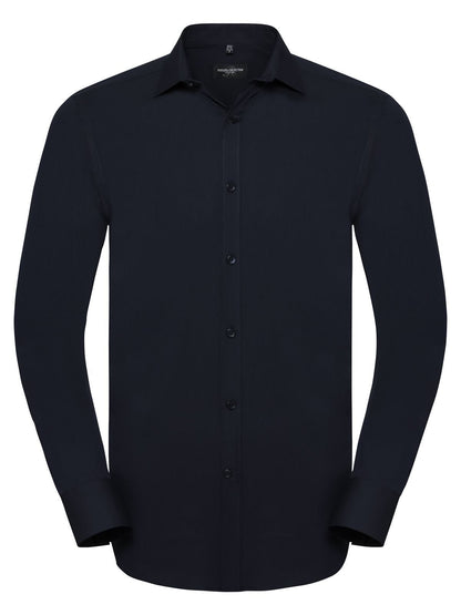 Men's Long Sleeve Ultimate Stretch Russell Bright Navy
