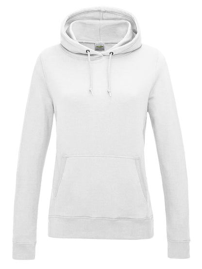 Girlie College Hoodie Just Hoods by AWDis Arctic White