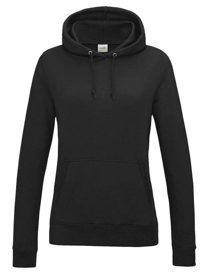 Girlie College Hoodie Just Hoods by AWDis Black Smoke
