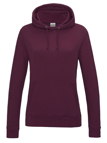 Girlie College Hoodie Just Hoods by AWDis Burgundy