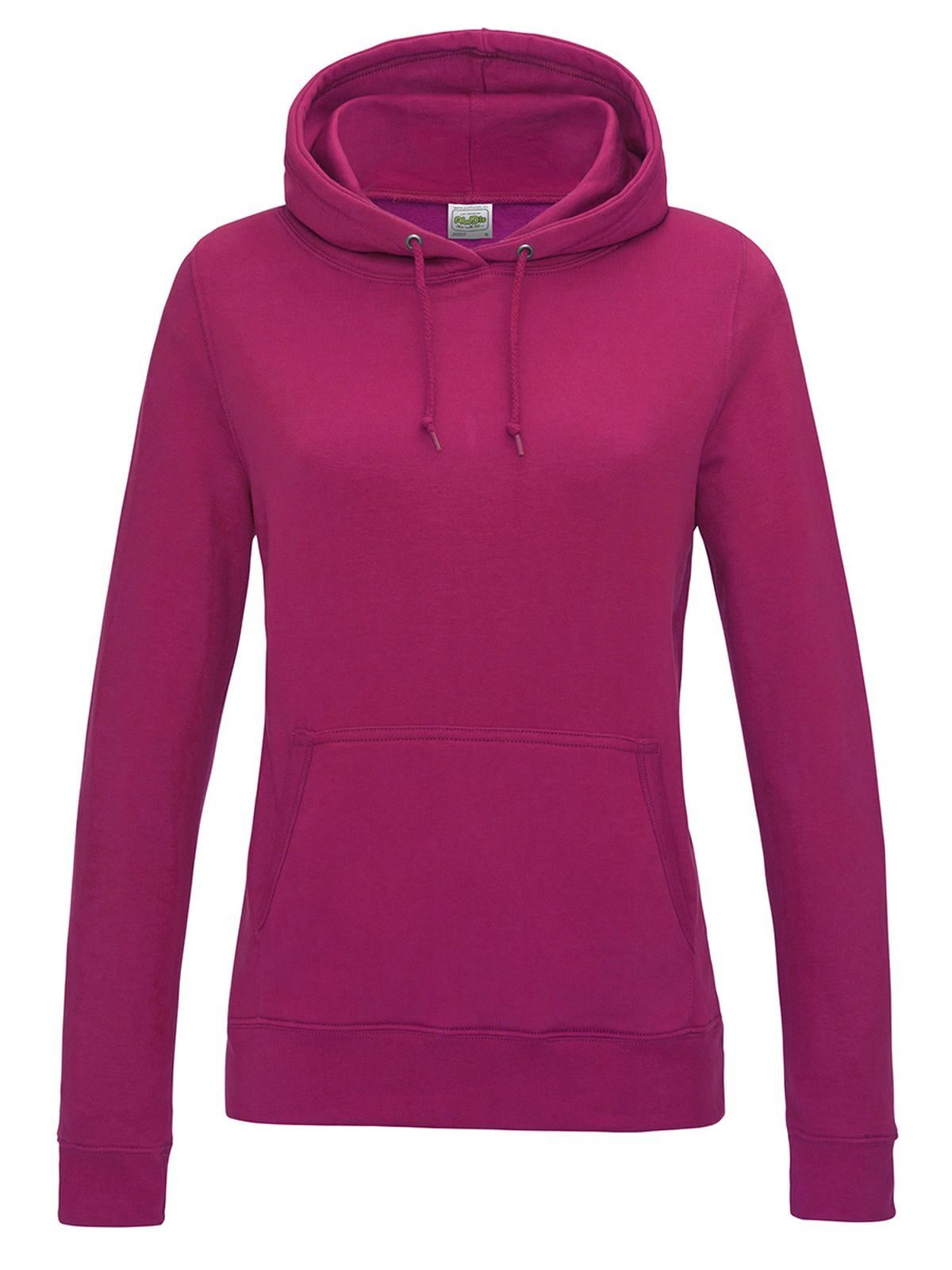Girlie College Hoodie Just Hoods by AWDis Hot Pink