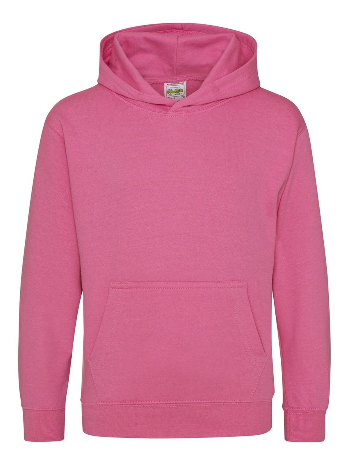 Kids Hoodie Just Hoods by AWDis Candyfloss Pink