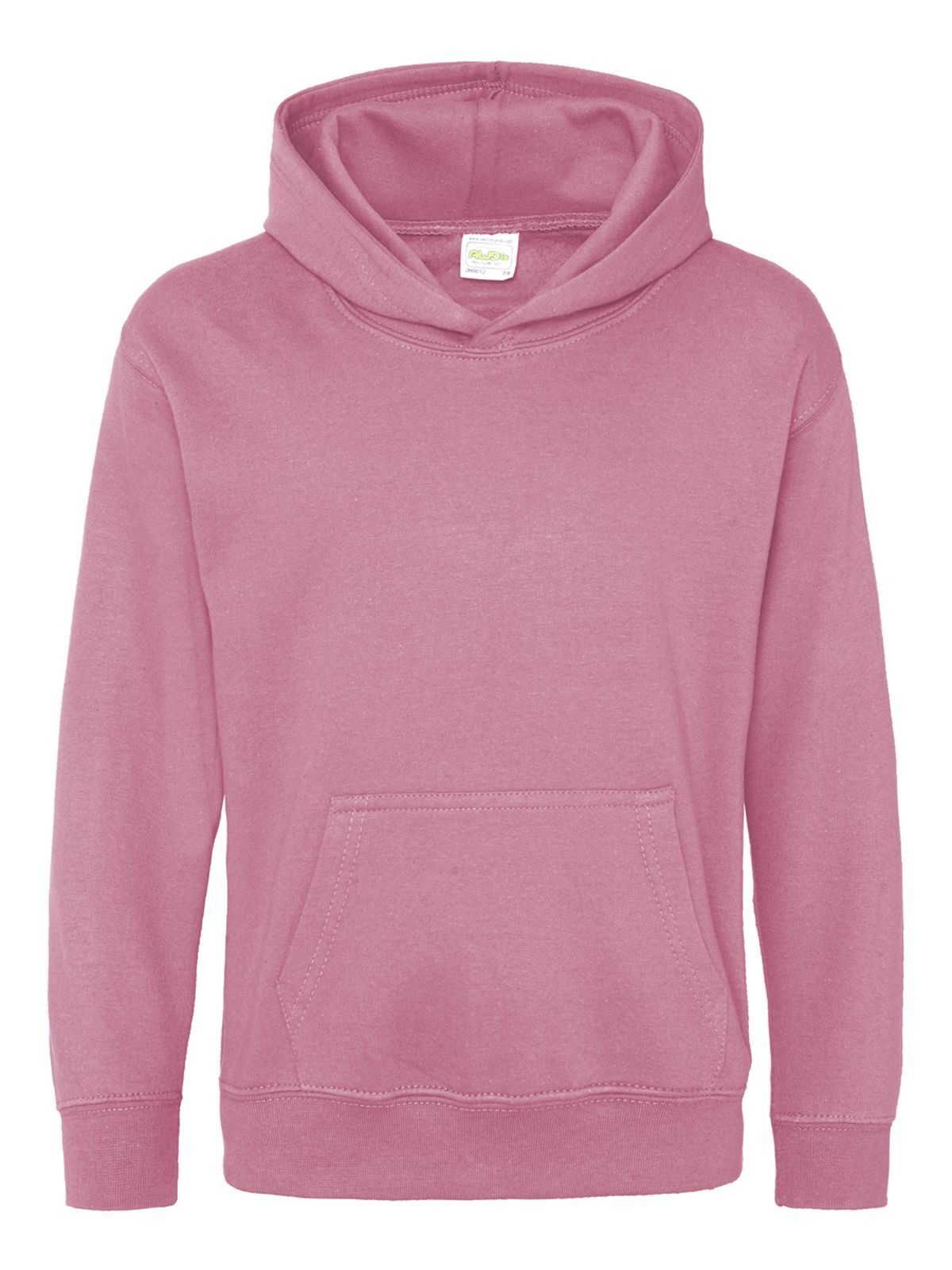 Kids Hoodie Just Hoods by AWDis Dusty Pink