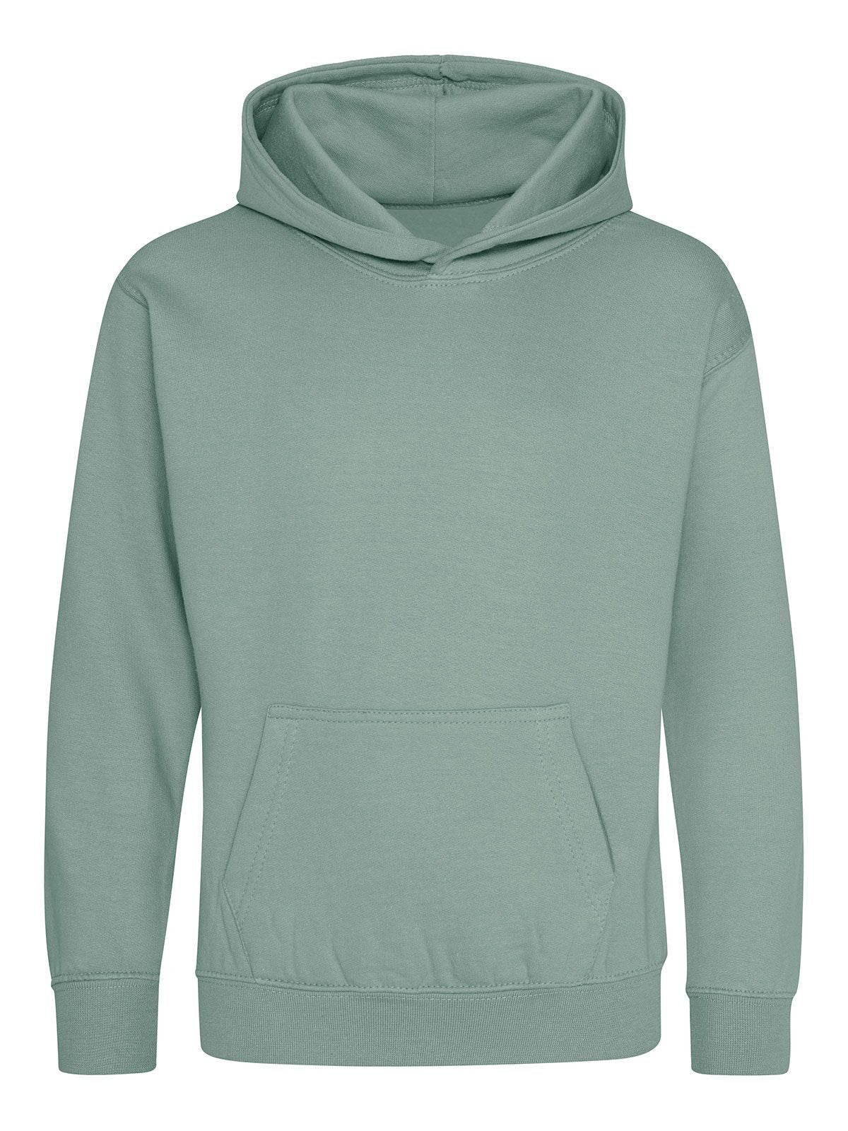 Kids Hoodie Just Hoods by AWDis Dusty Green