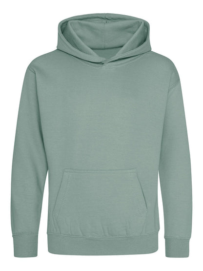 Kids Hoodie Just Hoods by AWDis Dusty Green