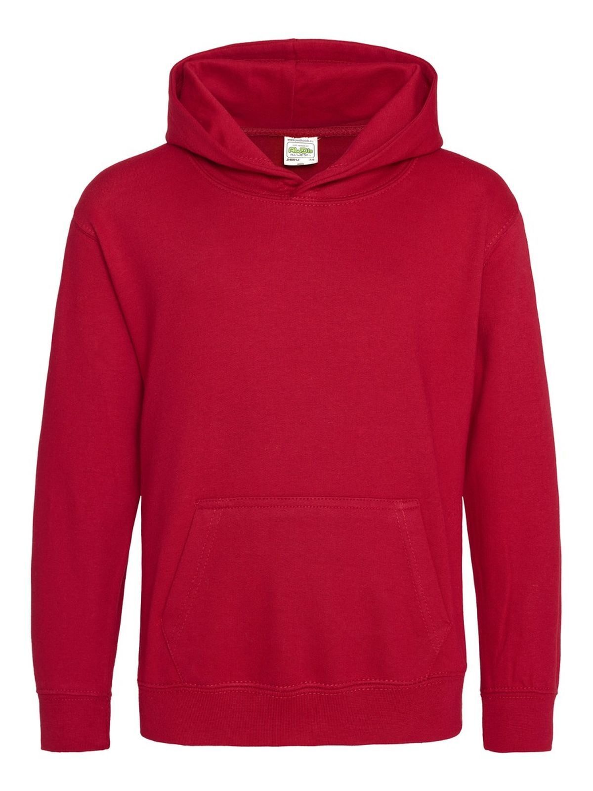Kids Hoodie Just Hoods by AWDis Fire Red