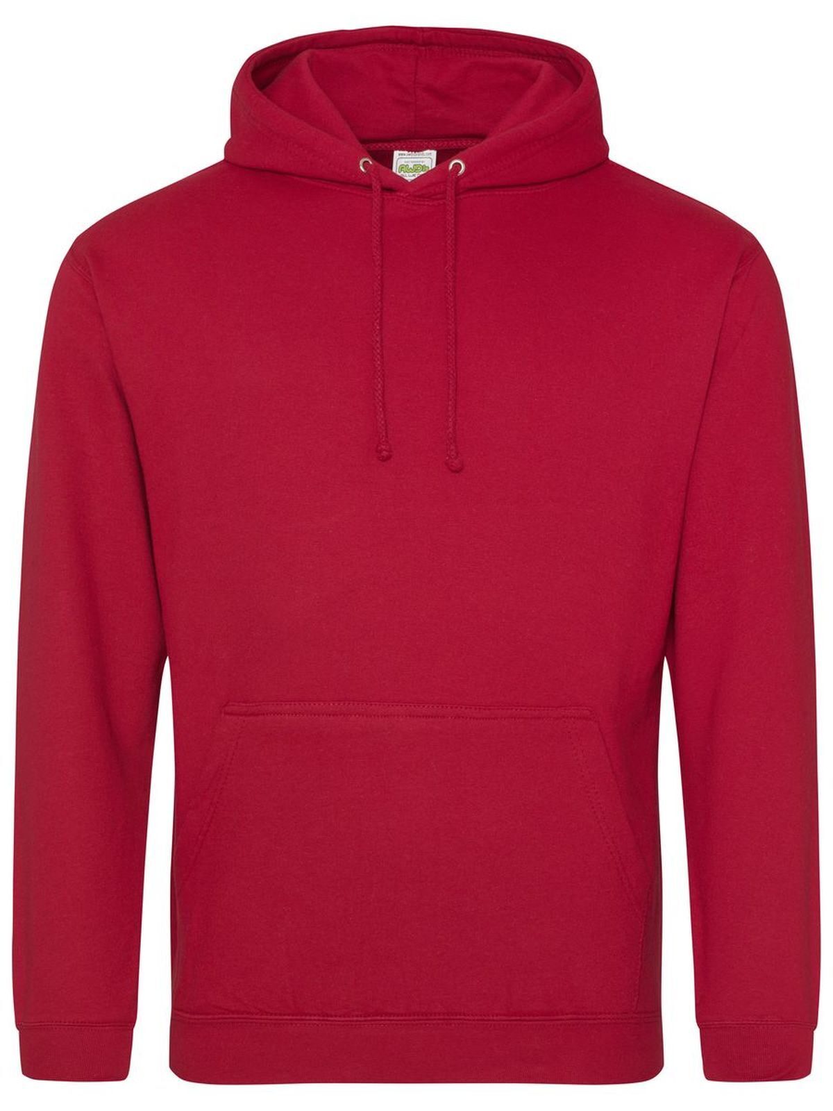 College Hoodie - Felpa cappuccio Just Hoods by AWDis Fire Red
