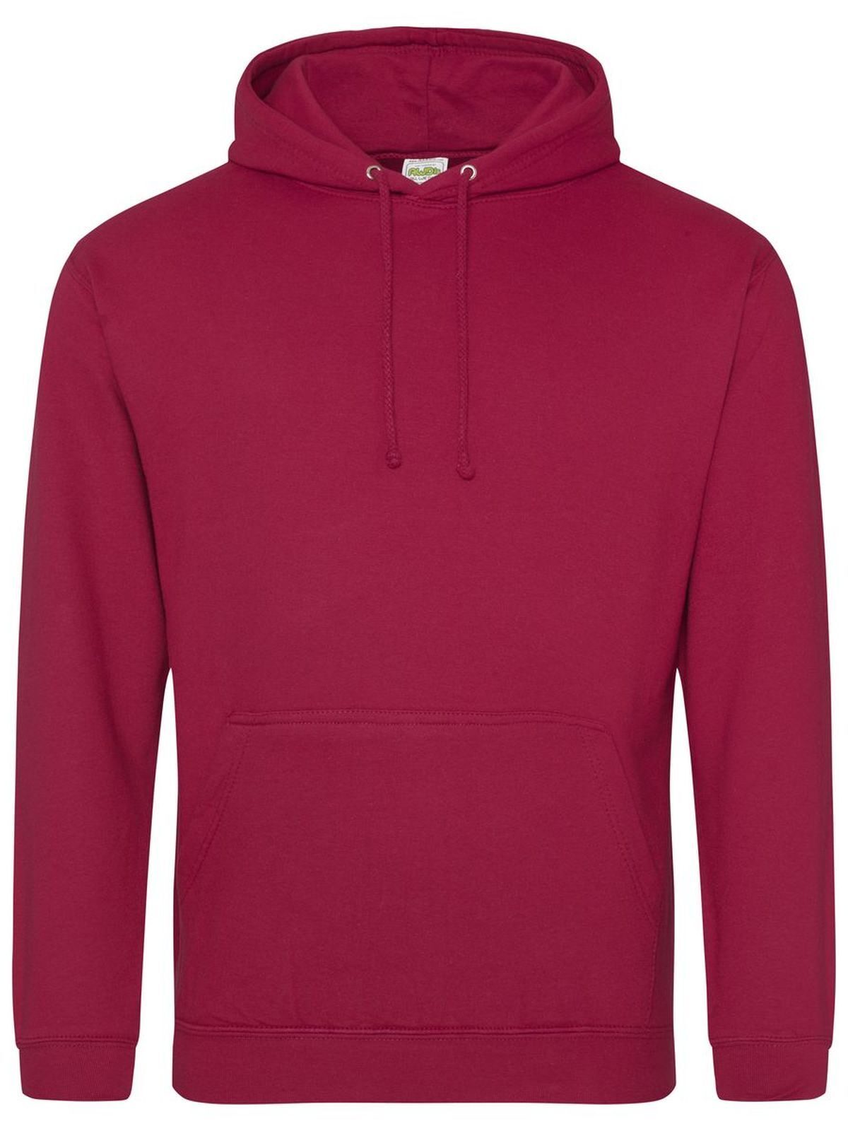 College Hoodie - Felpa cappuccio Just Hoods by AWDis Red Hot Chilli