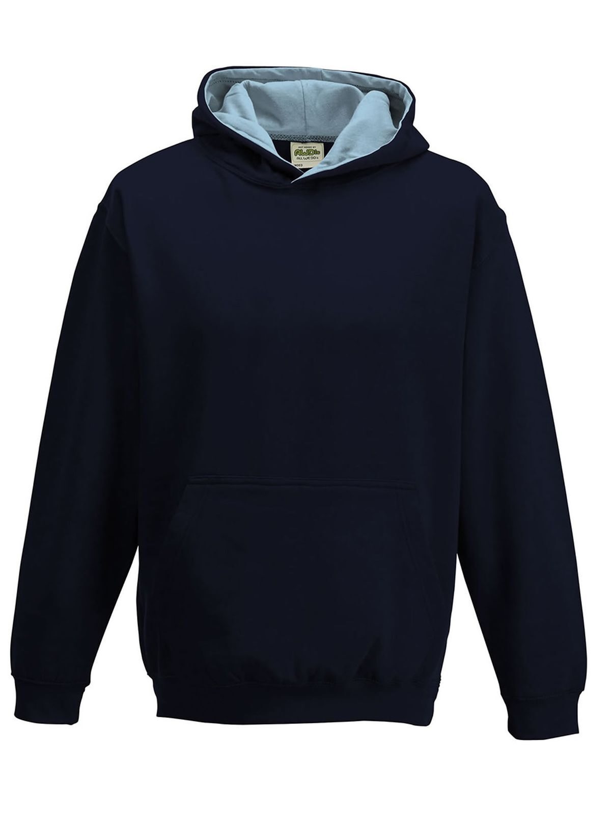 Kids Varsity Hoodie Just Hoods by AWDis New French Navy/Sky