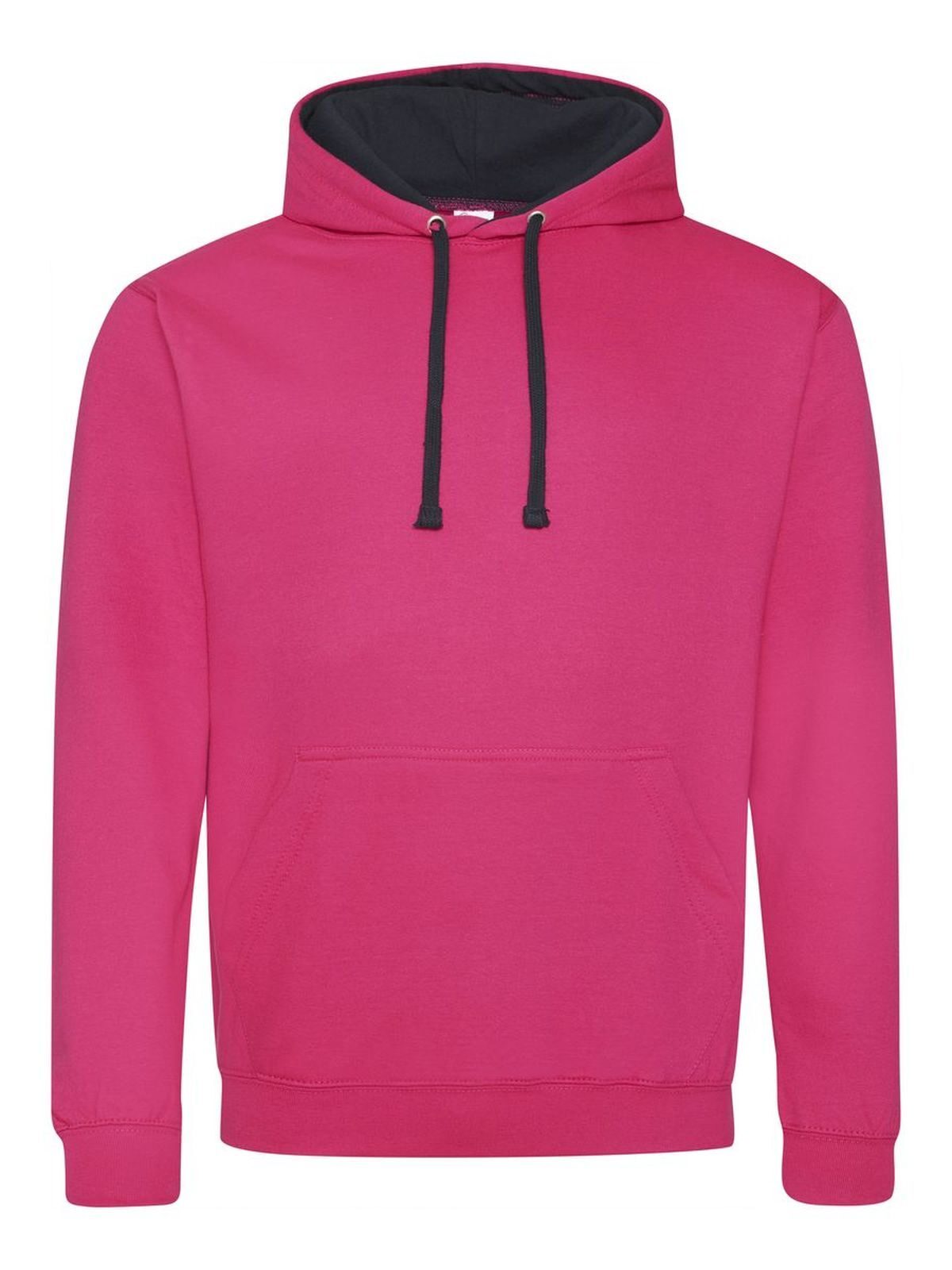 Varsity Hoodie Just Hoods by AWDis Hot Pink/French Navy