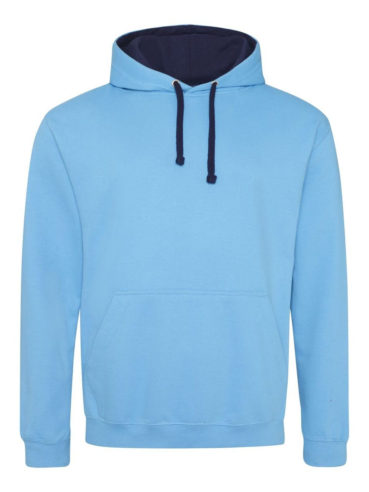 Varsity Hoodie Just Hoods by AWDis Hawaiian Blue/Oxford Navy
