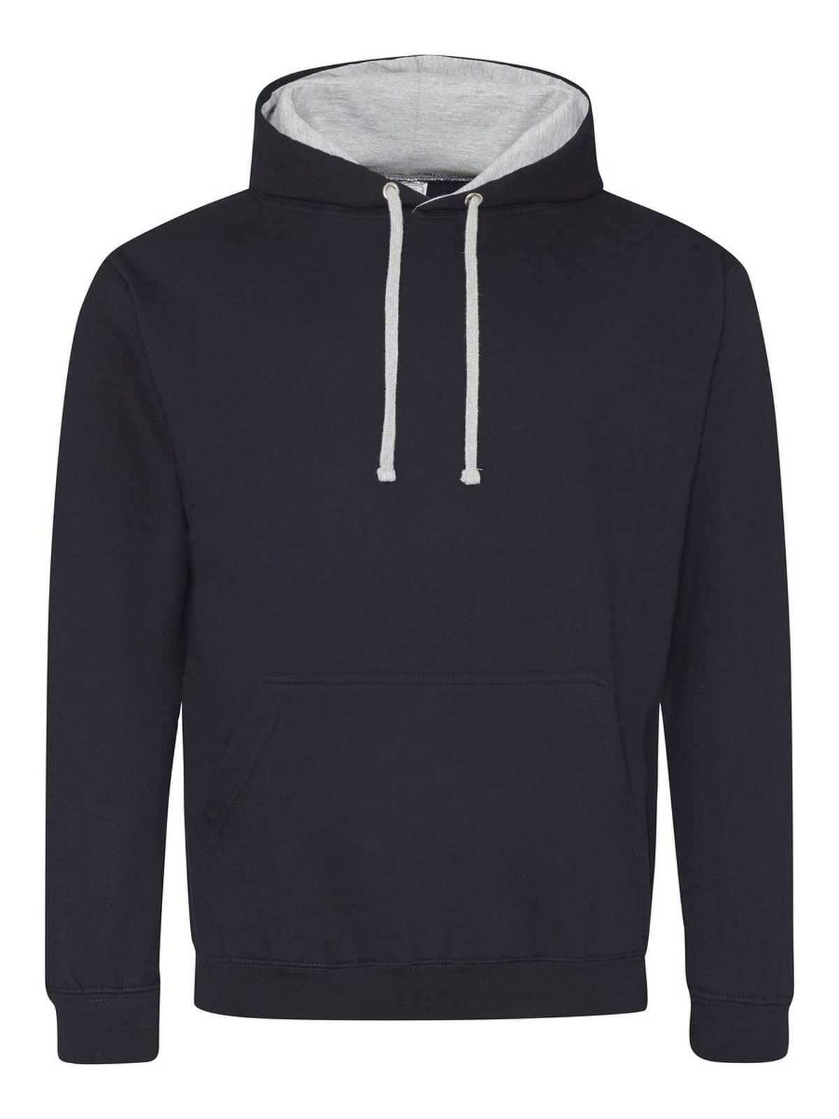 Varsity Hoodie Just Hoods by AWDis New French Navy/Heather Grey