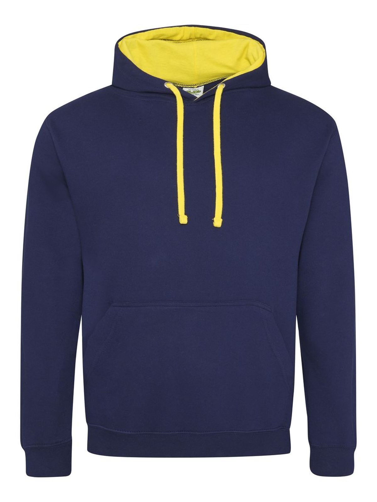 Varsity Hoodie Just Hoods by AWDis Oxford Navy/Sun Yellow