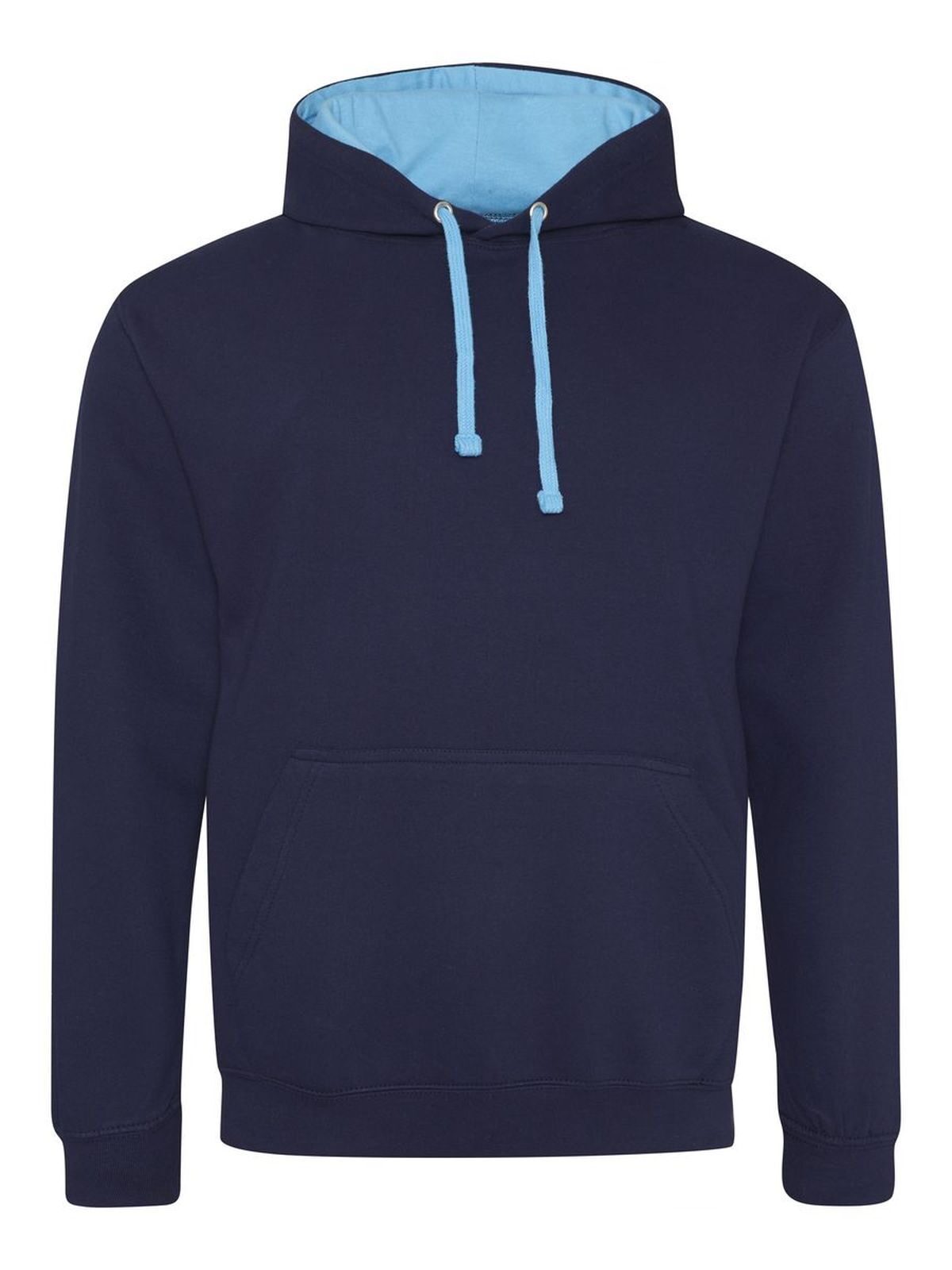 Varsity Hoodie Just Hoods by AWDis Oxford Navy/Hawaiian Blue