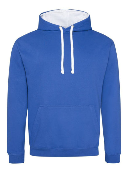 Varsity Hoodie Just Hoods by AWDis Royal/Arctic White