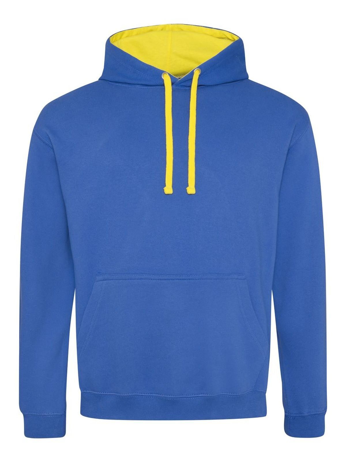 Varsity Hoodie Just Hoods by AWDis Royal/Sun Yellow