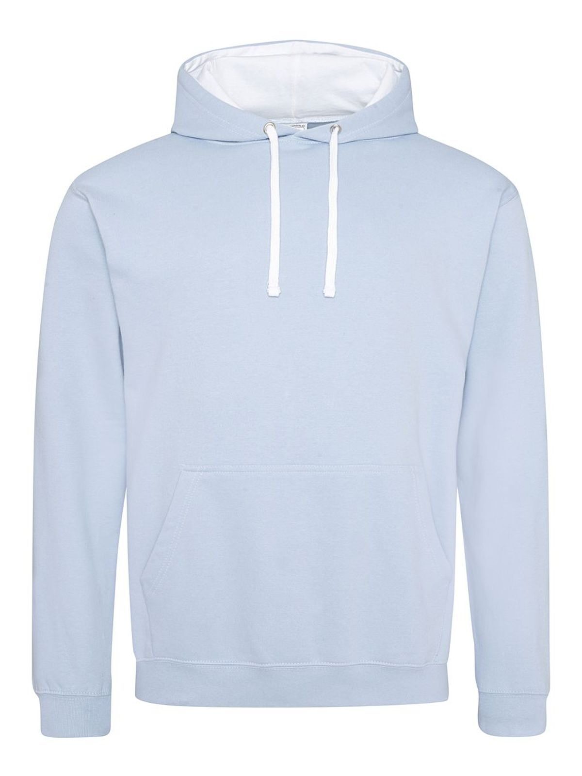 Varsity Hoodie Just Hoods by AWDis Sky/Arctic White