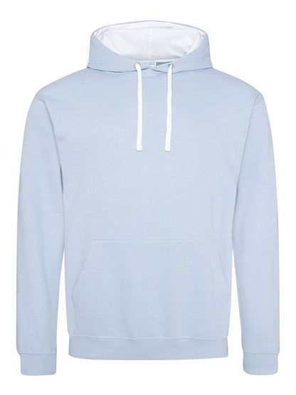 Varsity Hoodie Just Hoods by AWDis Sky/Arctic White