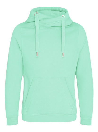 Cross Neck Hoodie Just Hoods by AWDis Peppermint