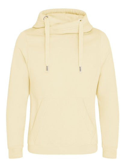 Cross Neck Hoodie Just Hoods by AWDis Vanilla Milkshake