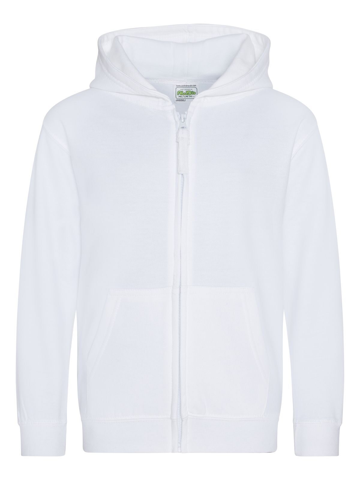 Kids Zoodie Just Hoods by AWDis Arctic White