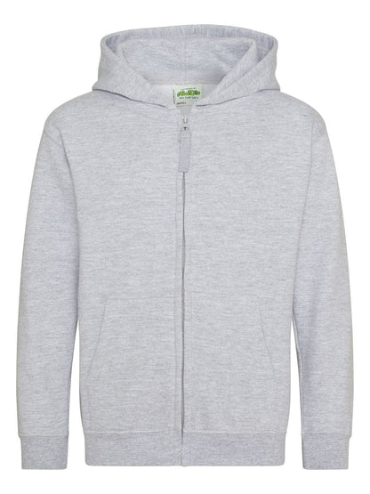 Kids Zoodie Just Hoods by AWDis Heather Grey