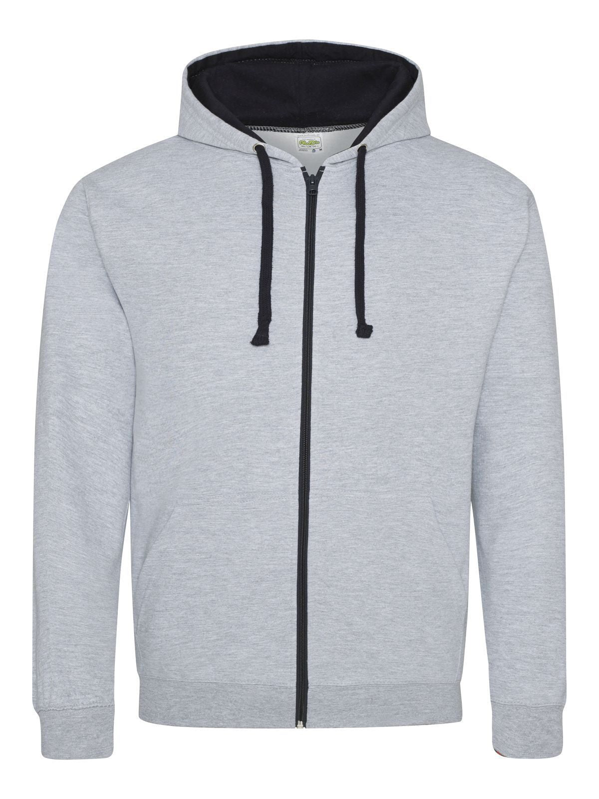 Varsity Zoodie Just Hoods by AWDis Heather Grey/French Navy