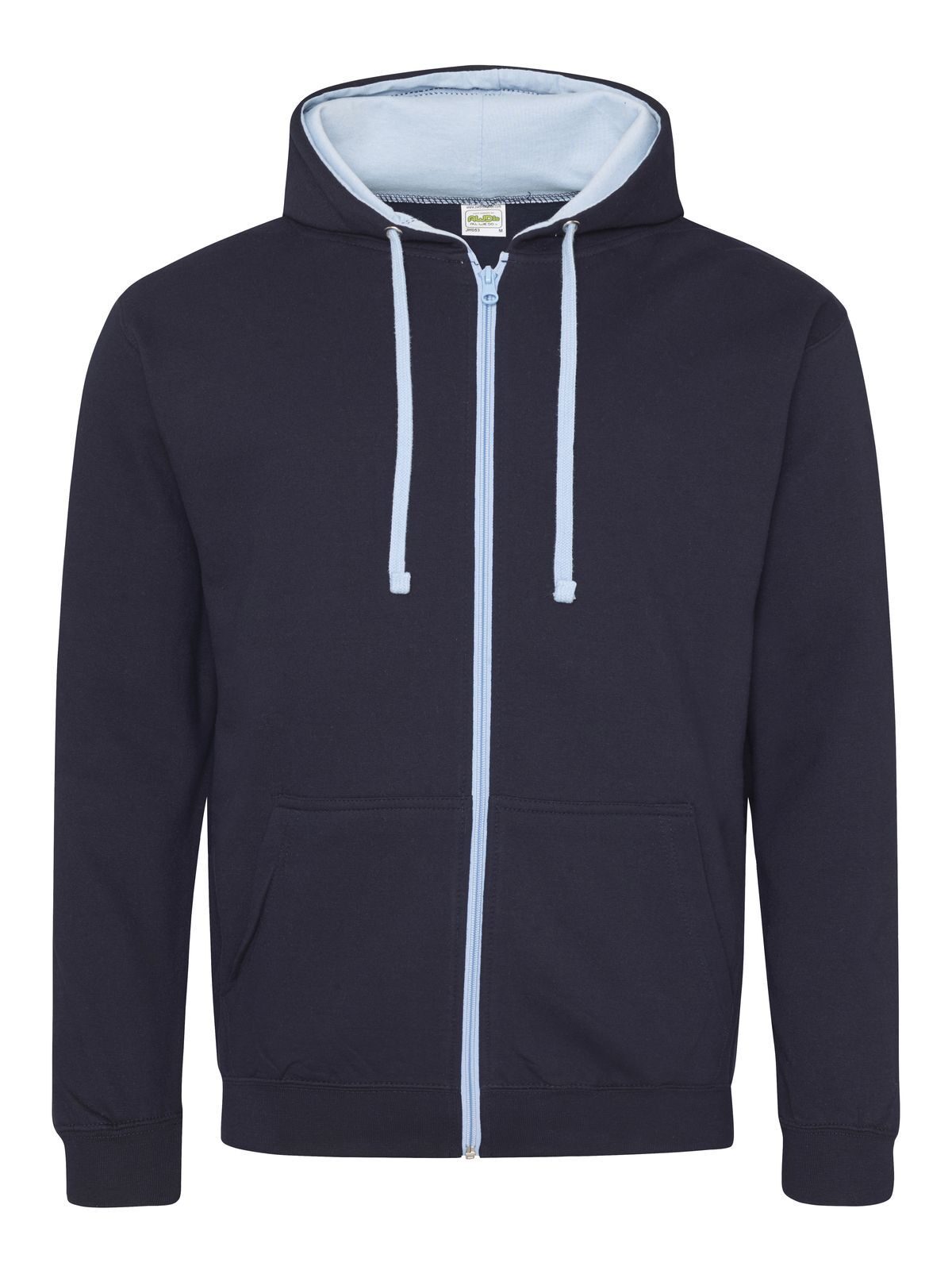Varsity Zoodie Just Hoods by AWDis New French Navy/Sky