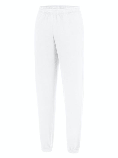 College Cuffed Jogpants Just Hoods by AWDis Arctic White