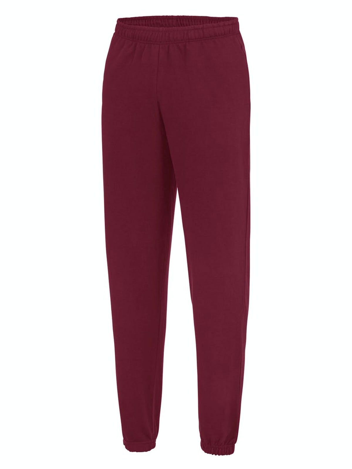 College Cuffed Jogpants Just Hoods by AWDis Burgundy
