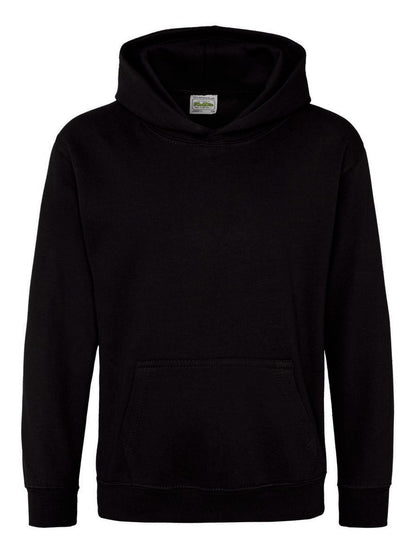 Kids Organic Hoodie Just Hoods by AWDis Deep Black