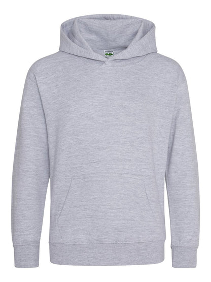 Kids Organic Hoodie Just Hoods by AWDis Heather Grey
