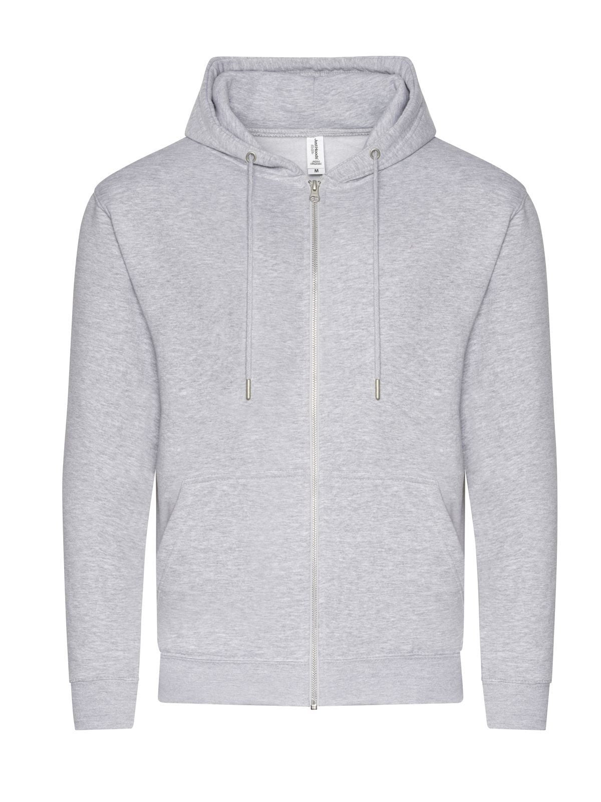 Organic Zoodie Just Hoods by AWDis Heather Grey