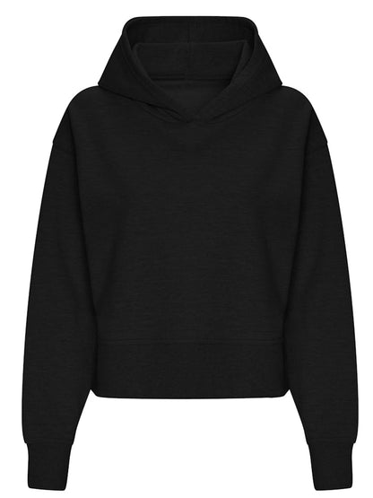 Women's Relaxed Hoodie Just Hoods by AWDis Deep Black