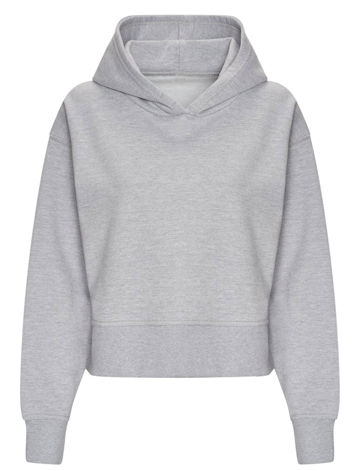 Women's Relaxed Hoodie Just Hoods by AWDis Heather Grey
