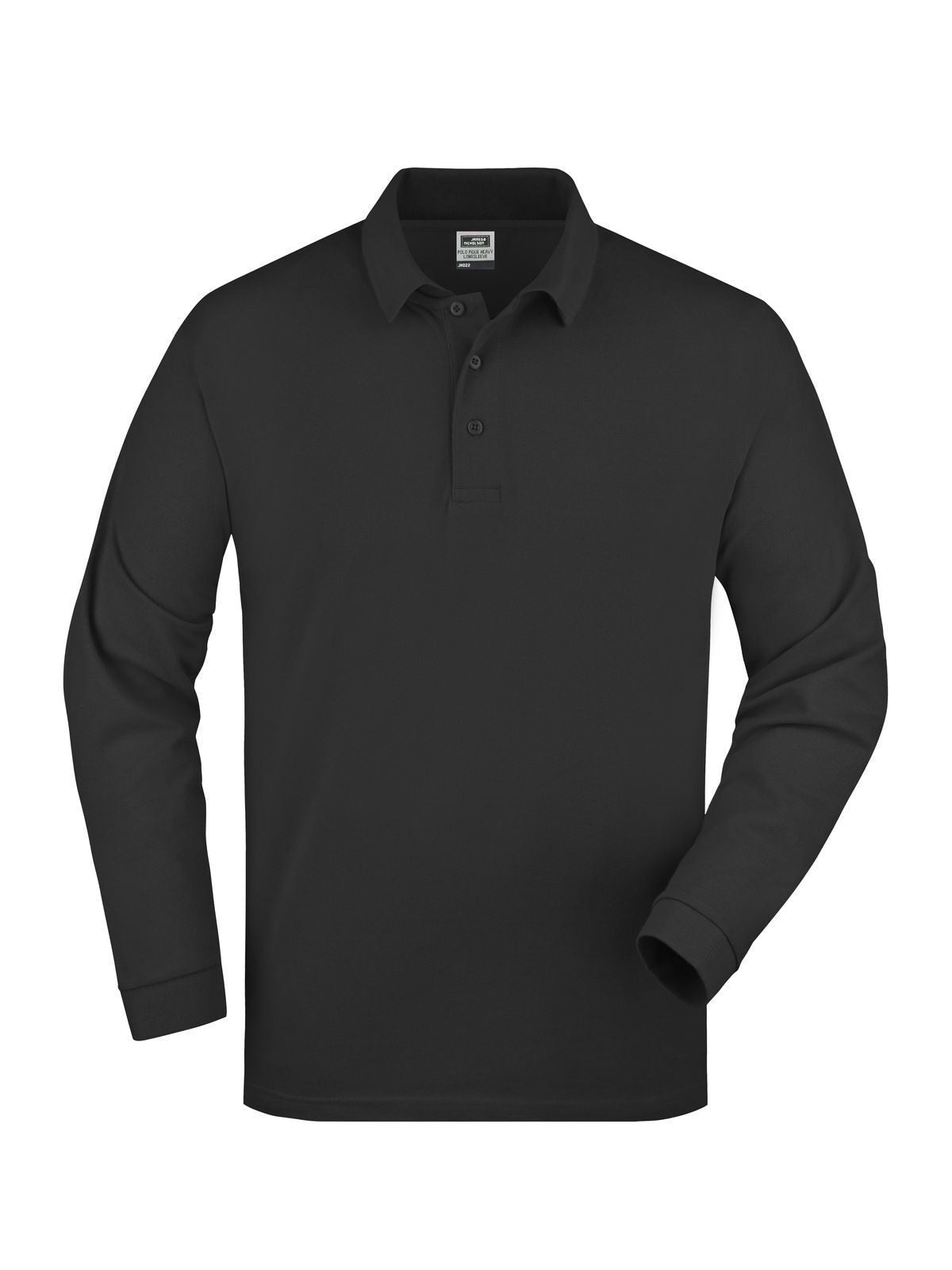 Polo Piqué Long-Sleeved Daiber Black