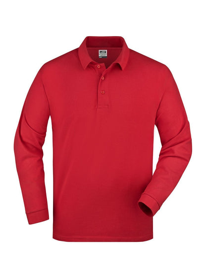 Polo Piqué Long-Sleeved Daiber Red