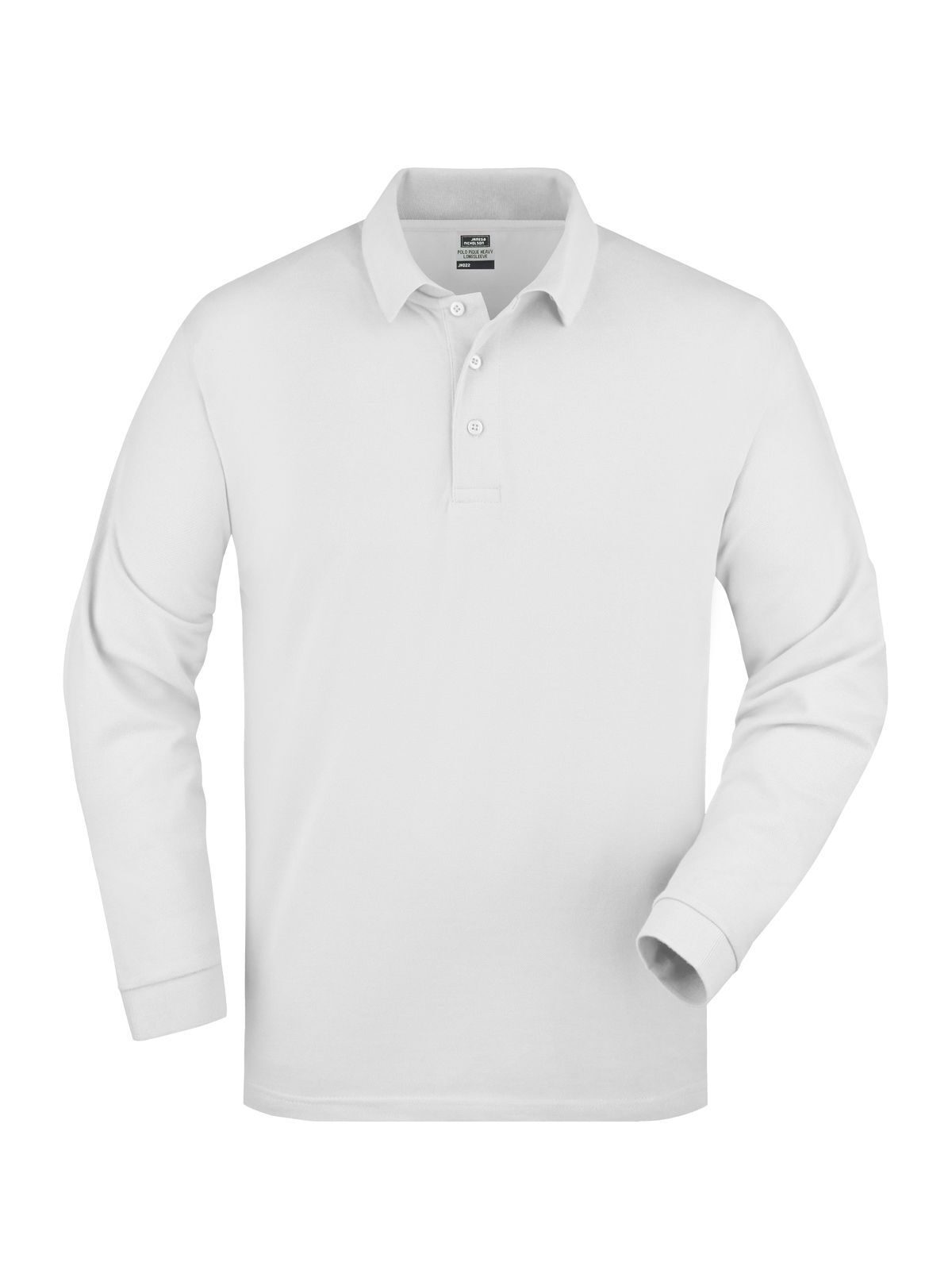 Polo Piqué Long-Sleeved Daiber White