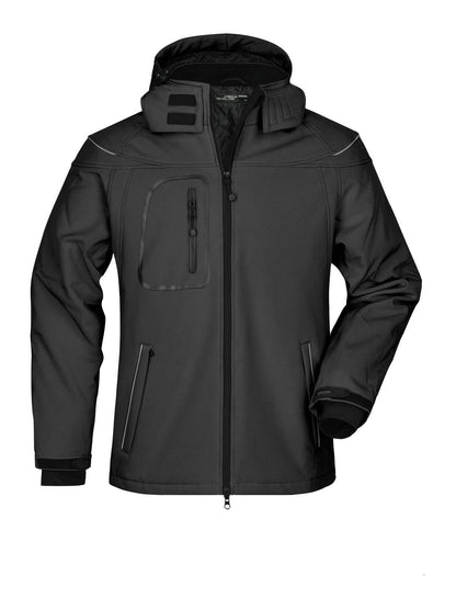 Men's Winter Softshell Jacket Daiber Black