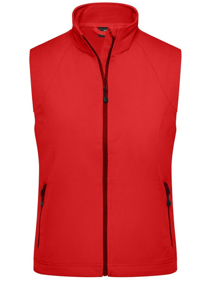 Ladies' Softshell Vest Daiber Red