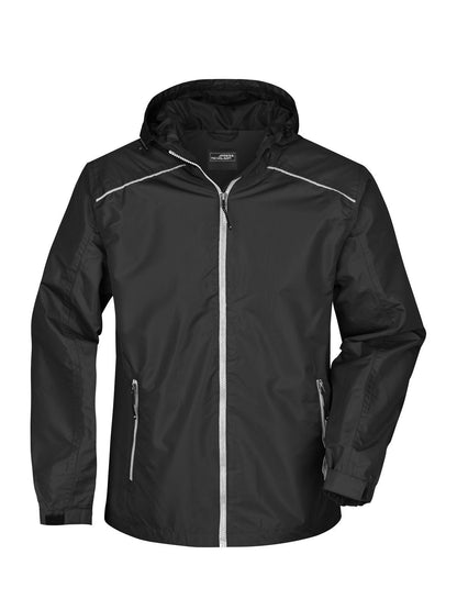 Men's Rain Jacket Daiber Black/Silver