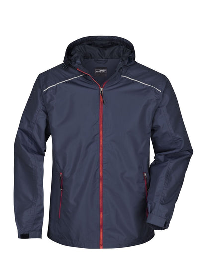 Men's Rain Jacket Daiber Navy/Red