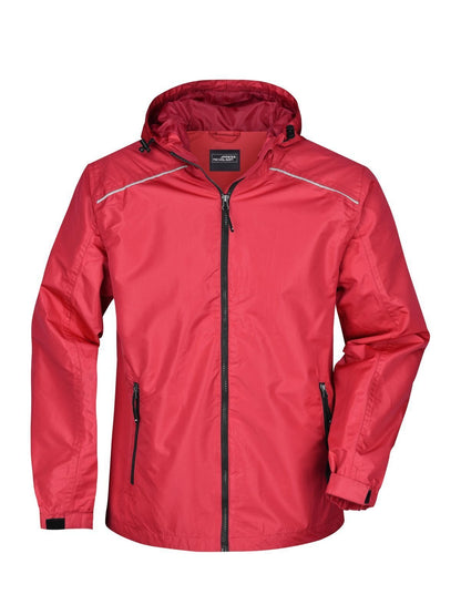 Men's Rain Jacket Daiber Red/Black
