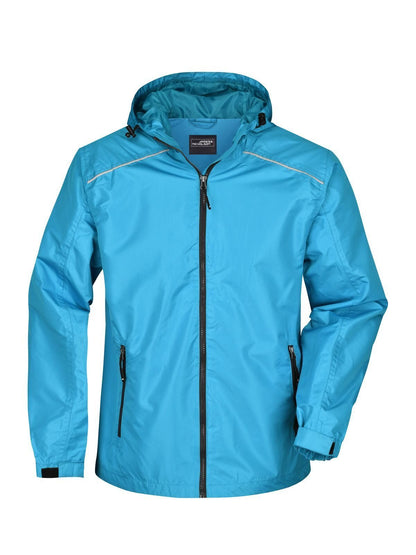 Men's Rain Jacket Daiber Turquoise/Iron-Grey