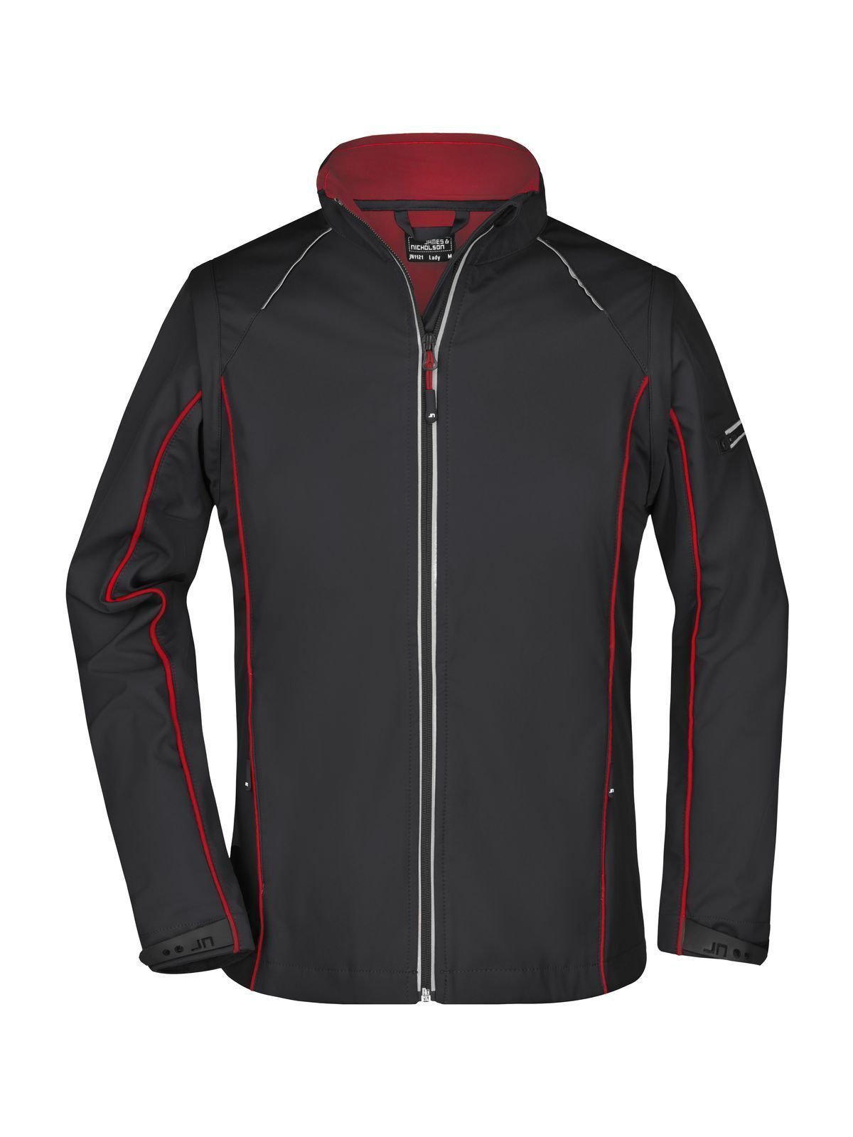 Ladies' Zip-Off Softshell Jacket Daiber Black/Red