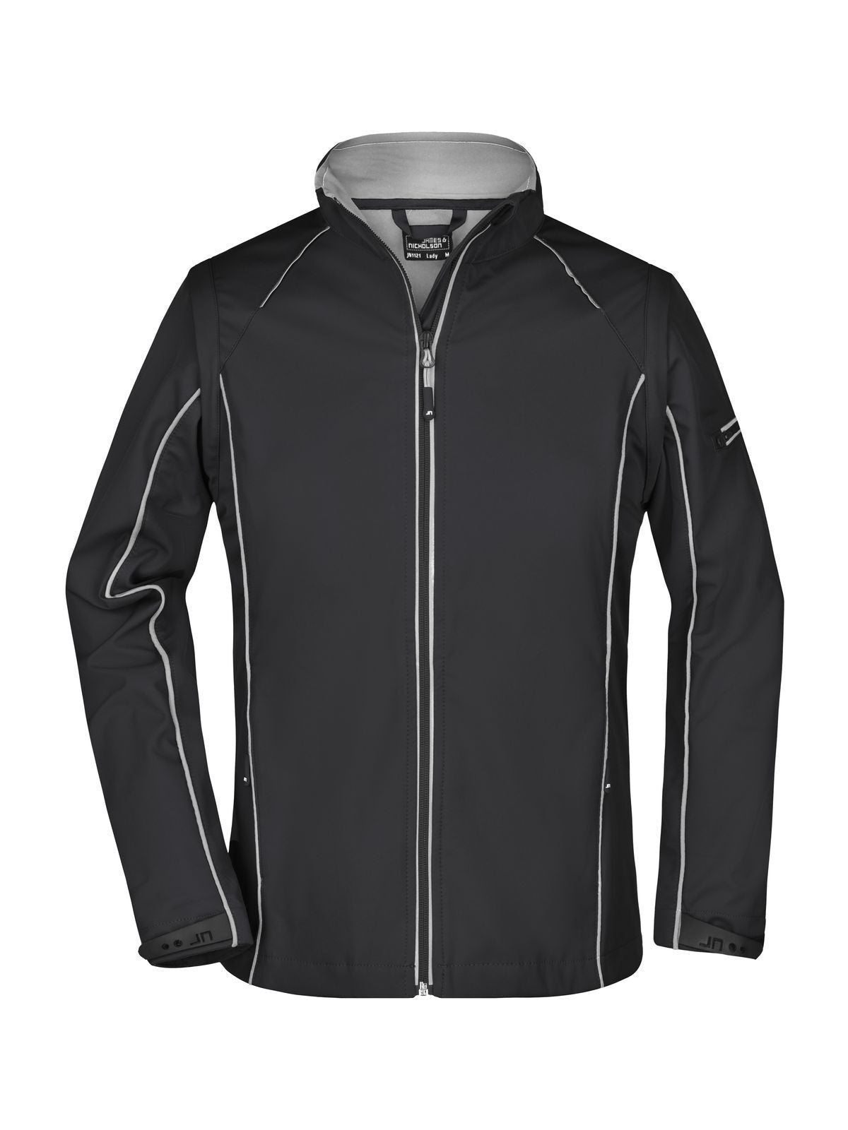 Ladies' Zip-Off Softshell Jacket Daiber Black/Silver