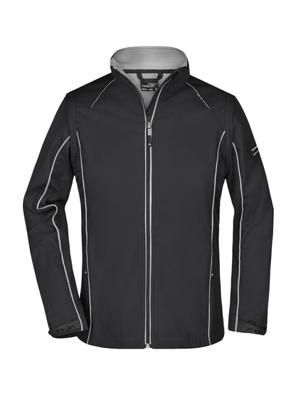 Ladies' Zip-Off Softshell Jacket Daiber Black/Silver