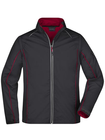 Men's Zip-Off Softshell Jacket Daiber Black/Red